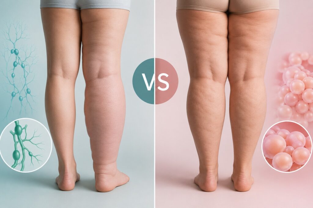 Lymphœdème ou lipœdème ? – Lymphœdème ou lipœdème : comment distinguer les deux ?